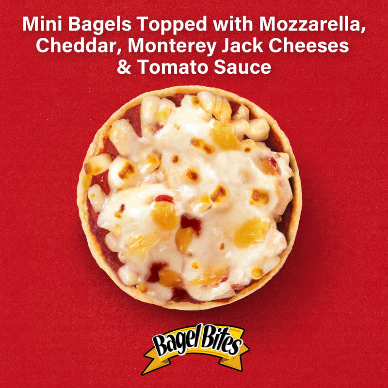 Bagel Bites Mini Pizza Bagel Frozen Snacks, 1 Box, for After-School and Late Night Snacking, Three Cheese, No High-Fructose Corn Syrup and No Artificial Flavors, 9 Count — photo 5