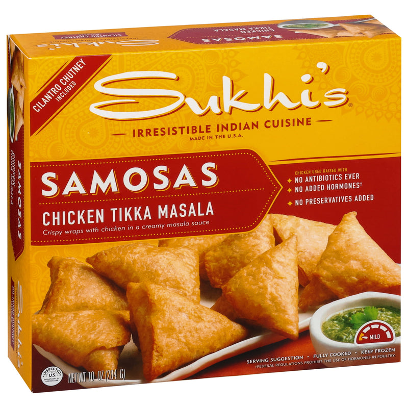 Sukhi's Indian Chicken Tikka Masala Samosa Frozen Appetizer Snack 10oz — photo 6