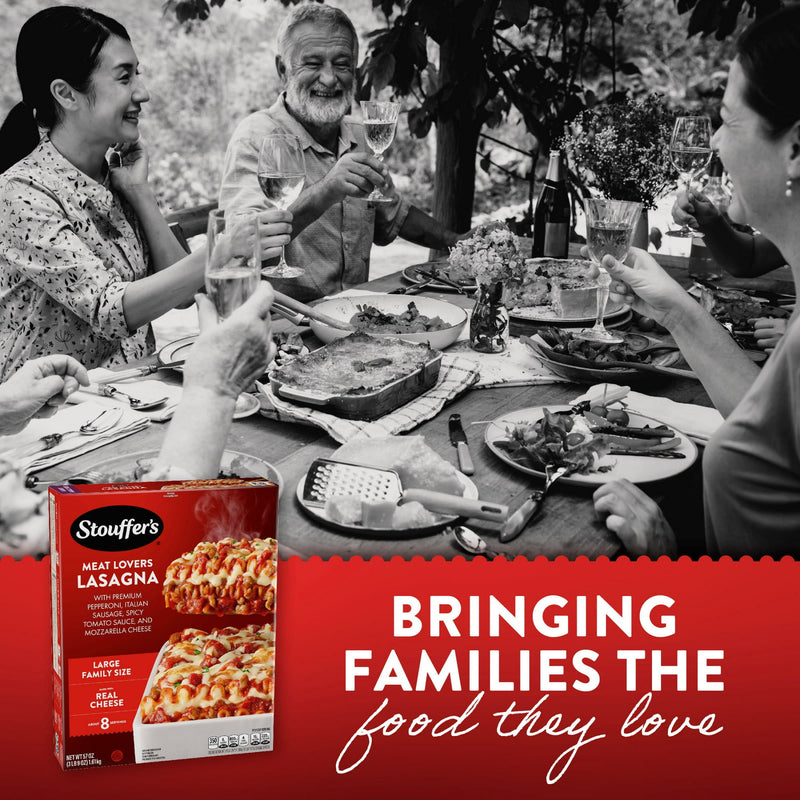 Stouffer’s Meat Lovers Lasagna, Large Family Size, Frozen Lasagna Frozen Family Dinners 57 oz — photo 5