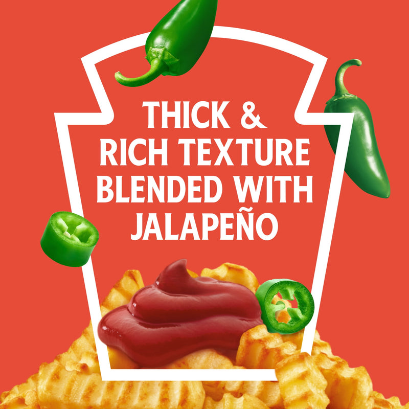Heinz Tomato Ketchup Blended With Jalapeno Inverted Squeeze Bottle, 1 Bottle, for Easy Sharing and Easy Serving, Hot, 14 oz — photo 5