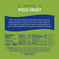 Jus-Rol Round & Thin Pizza Crust, Pre-Rolled Refrigerated Dough, 7.8 oz, Thin Crust Base for Homemade Pizza — photo 5