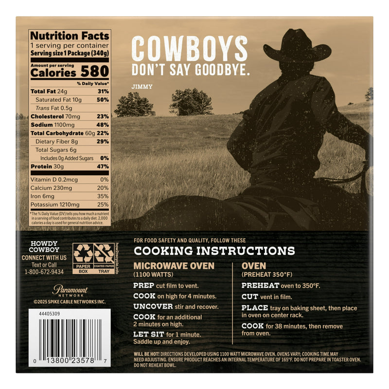 Yellowstone Beef Chili with Beans Frozen Meals for One, Microwave Meal Protein Dinner, 12 oz (Frozen) — photo 5