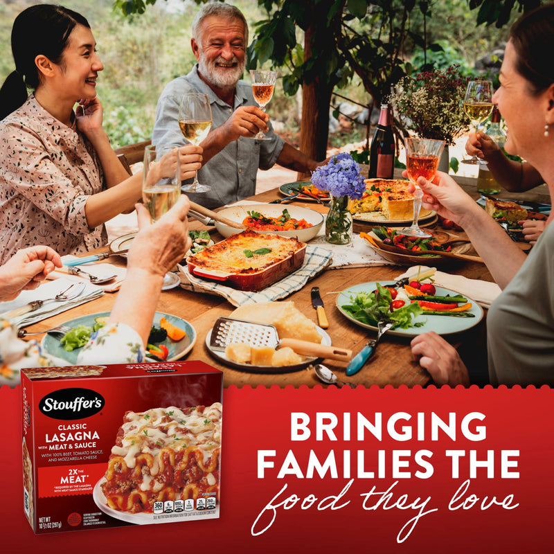 Stouffer's Lasagna with Meat & Sauce, Single Serve, Frozen Entrees for One, Ready to Cook Easy Dinners, Protein Frozen Meals 10.5 oz — photo 5