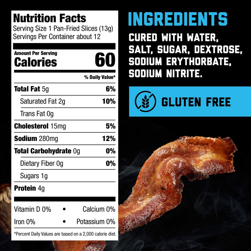 HORMEL BLACK LABEL Bacon, Thick Cut, Gluten Free, Refrigerated, 16 oz Plastic Package — photo 5