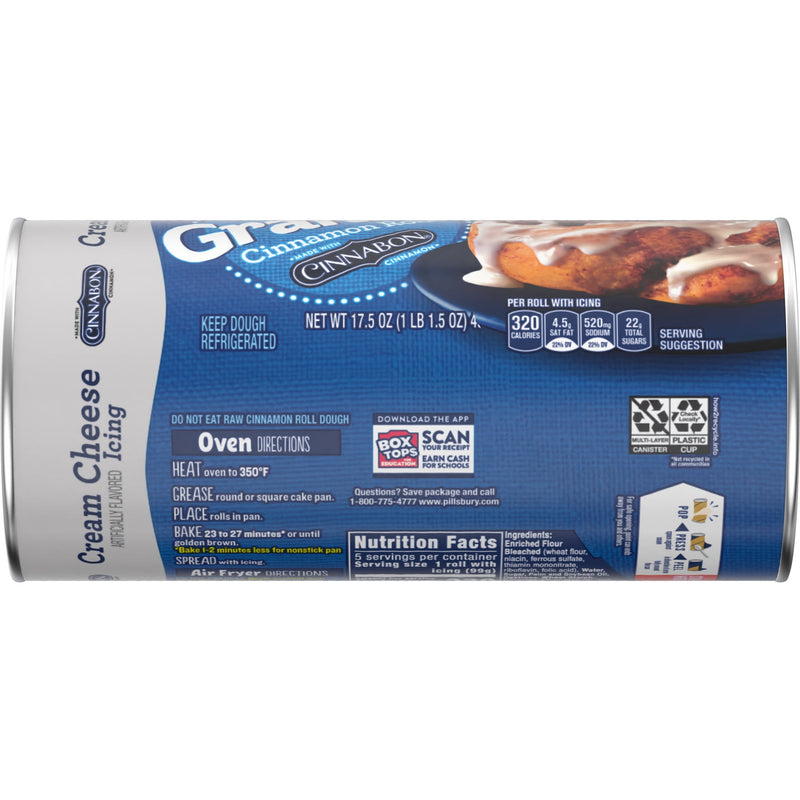 Pillsbury Flaky Grands! Cinnamon Rolls with Cinnabon Cinnamon and Cream Cheese Icing, 5 count — photo 5