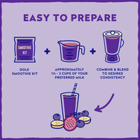 Dole Boosted Blends Frozen Blueberry and Banana Protein Smoothie Blend, 32 oz — photo 6