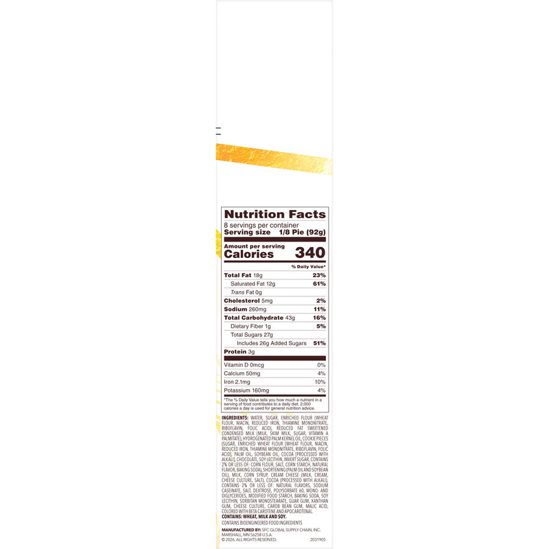Edwards Frozen Cookies & Crème Dessert Pie, 26.0 oz — photo 5