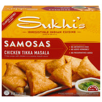 Sukhi's Indian Chicken Tikka Masala Samosa Frozen Appetizer Snack 10oz — photo 2