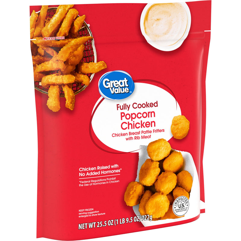 Great Value Breaded Fully Cooked Popcorn Chicken, 25.5 oz (Frozen) — photo 6