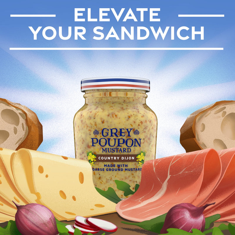 Grey Poupon Country Dijon Coarse Ground Mustard, 8 oz. Jar — photo 6