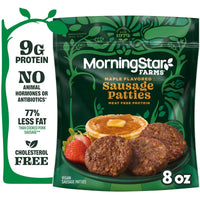 MorningStar Farms Veggie Breakfast Maple Flavored Plant Based Sausage Patties, Vegan Sausage, 8 oz, 6 Count Bag — photo 6