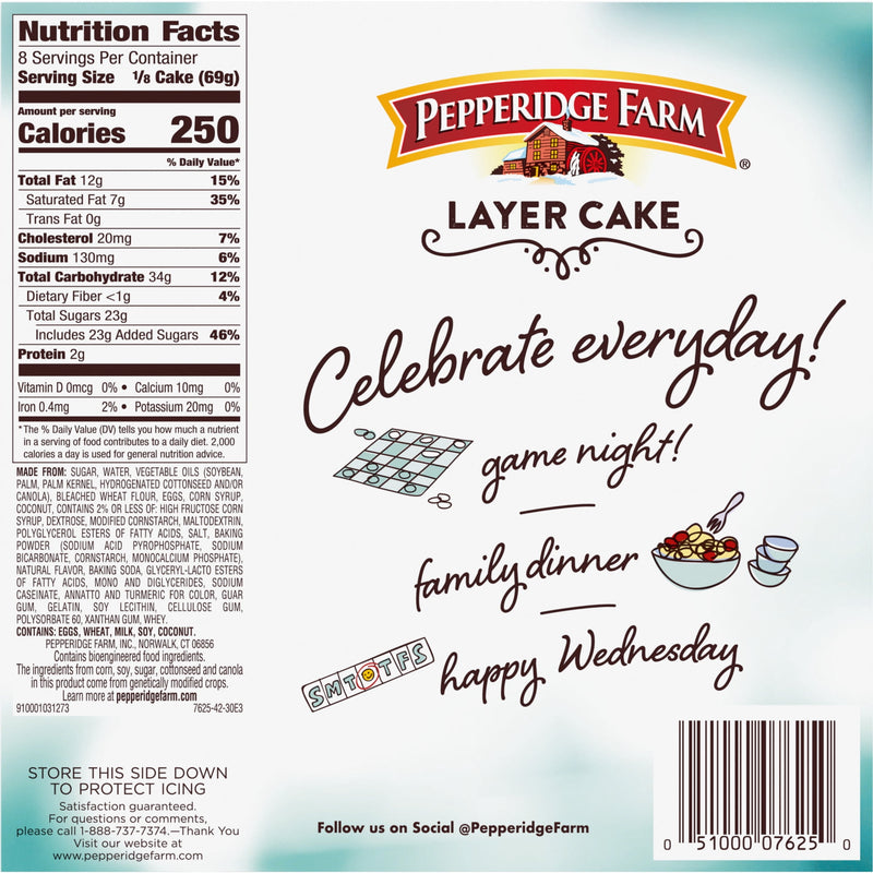 Pepperidge Farm Frozen Coconut Layer Cake, 19.6 oz. Box — photo 7