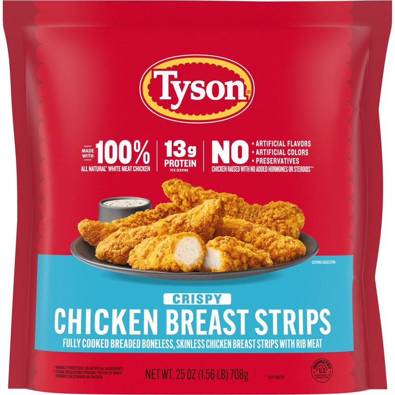 Tyson Frozen Crispy Chicken Breast Strips, 25 oz, 13g Protein per Serving (Fully Cooked) — photo 6