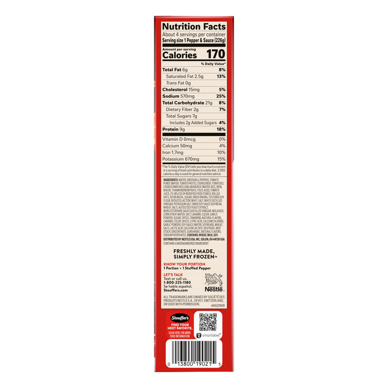 Stouffer’s Stuffed Peppers, Family Size, Frozen Stuffed Peppers, Easy Family Frozen Dinner 2 lb. — photo 6