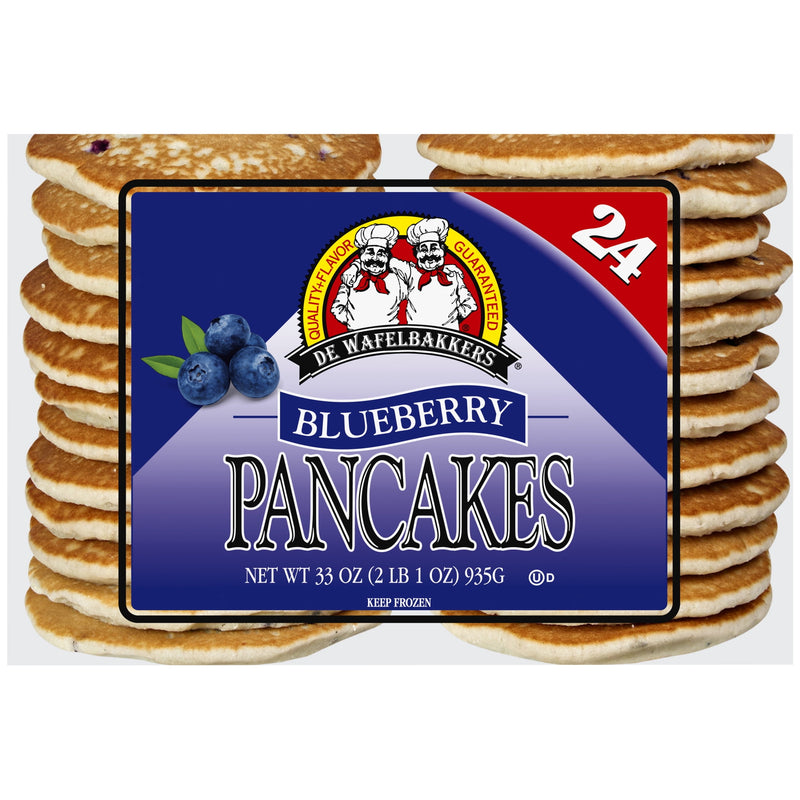 De Wafelbakkers Blueberry Pancakes, 33 oz, 24 Ct Bag (Frozen) — photo 6