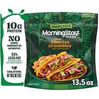 MorningStar Farms Meal Starters Savory Chorizo Vegan Crumbles, Meat Free Protein, 13.5 oz Bag — photo 6