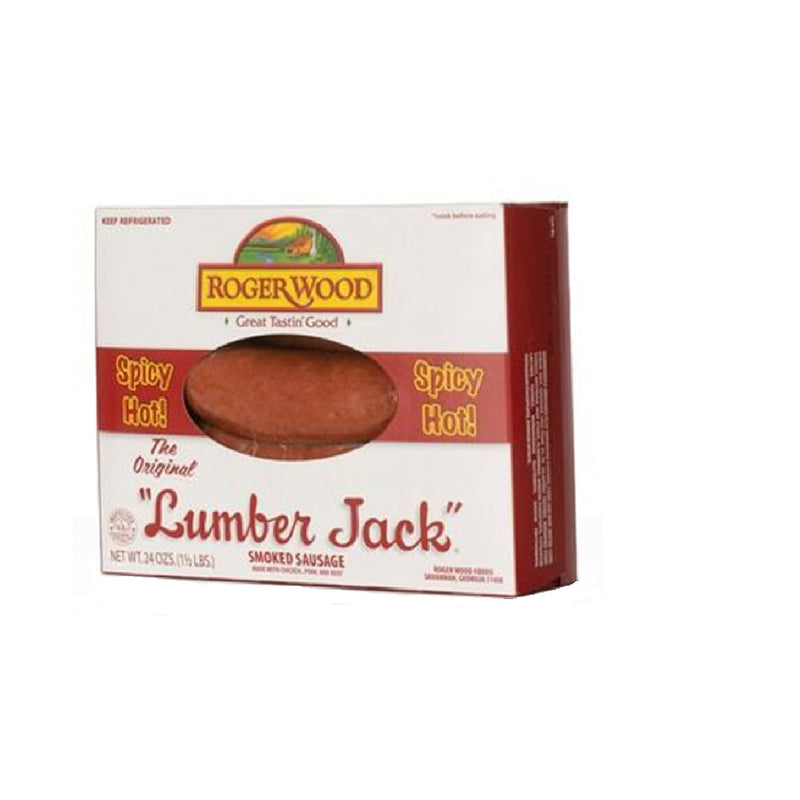 Roger Wood Spicy Hot Lumber Jack Smoked Sausage - Fully Cooked, Gluten-Free, 24 oz — photo 6