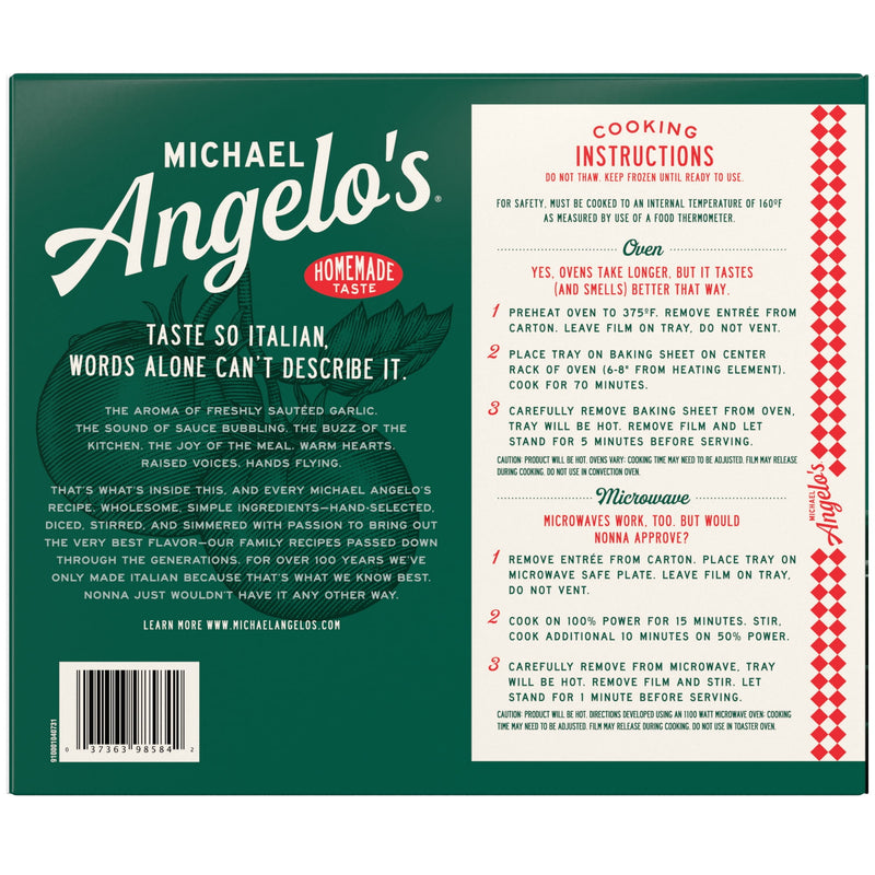 Michael Angelo's Baked Ziti Frozen, 44 oz Box — photo 7
