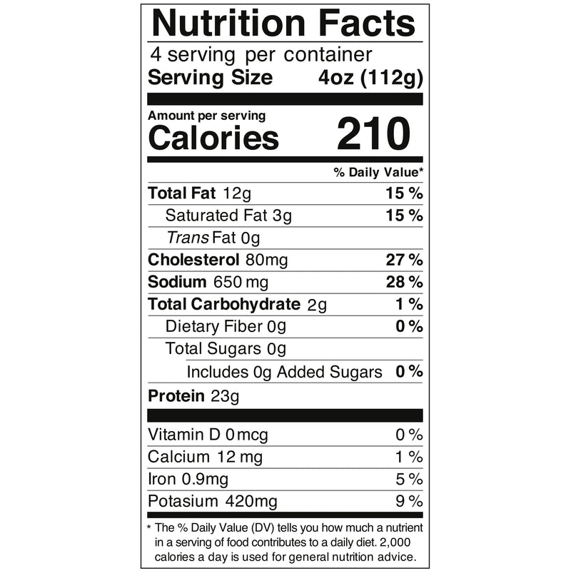 Latitude 45 Frozen Lemon Pepper Atlantic Salmon, 1 lb. Bag — photo 6