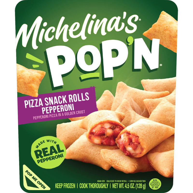 Michelina's Pop'n Pepperoni Pizza Snack Rolls Meal 4.5oz (Frozen Dinner) — photo 6