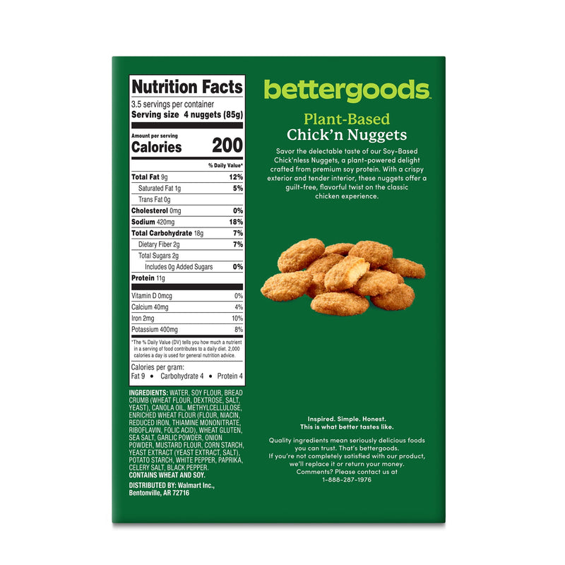 bettergoods Plant-Based Chick'n Nuggets, 10.5 oz (Frozen) — photo 6
