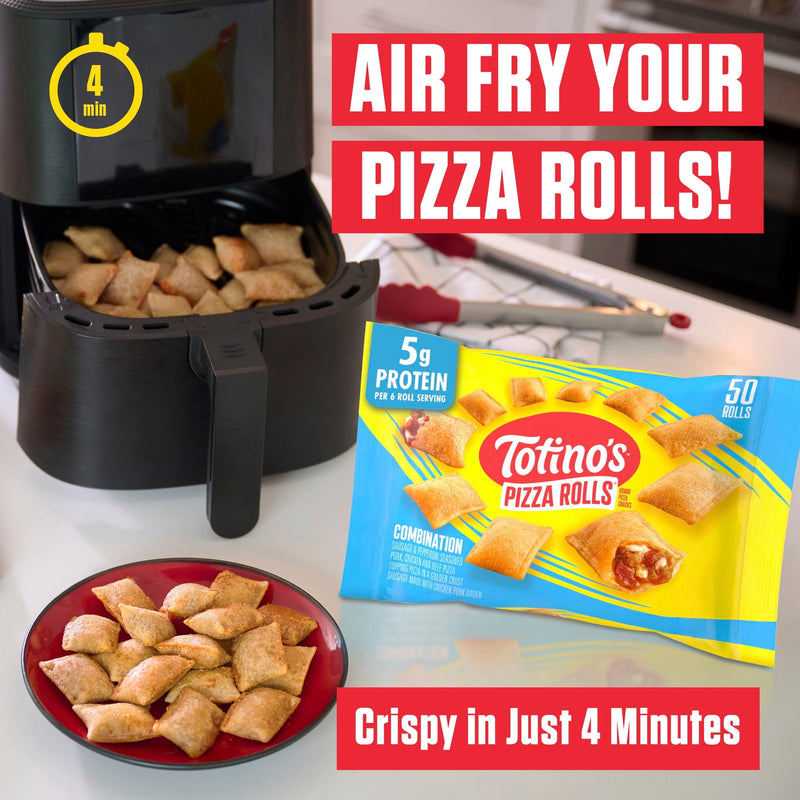 Totino's Pizza Rolls, Combination Flavored, Frozen Appetizers, 50 Rolls, 24.8 oz — photo 6