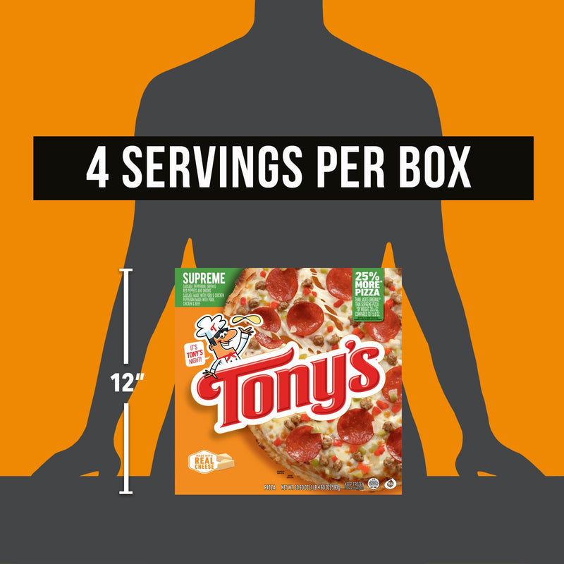 Tony's Supreme Pizzeria Style Crust Frozen Pizza, 20.61 oz — photo 6