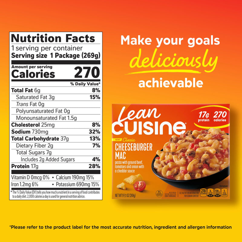 Lean Cuisine Cheeseburger Mac and Cheese, Frozen Meal, 9.5 oz — photo 6