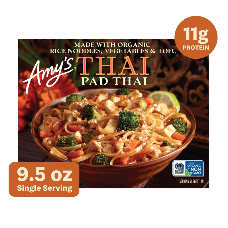 Amy's Frozen Meals, Pad Thai, Gluten Free Microwave Meals, 9.5 oz — photo 6