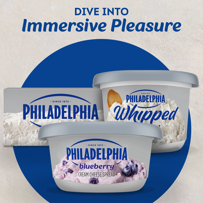 Philadelphia Flavored Cream Cheese Spread, 1 Tub, for Smooth, Spreadable Mornings, Blueberry, No Artificial Preservatives, Flavors or Dyes, 7.5 oz — photo 6