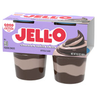 Jell-O Original Chocolate Vanilla Swirls Artificially Flavored Ready-to-Eat Pudding Snack Cups, 4 Count Cups — photo 7