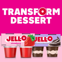 Jell-O Original Strawberry Artificially Flavored Ready-to-Eat Gelatin Snack Cups, 4 Count Cups — photo 8