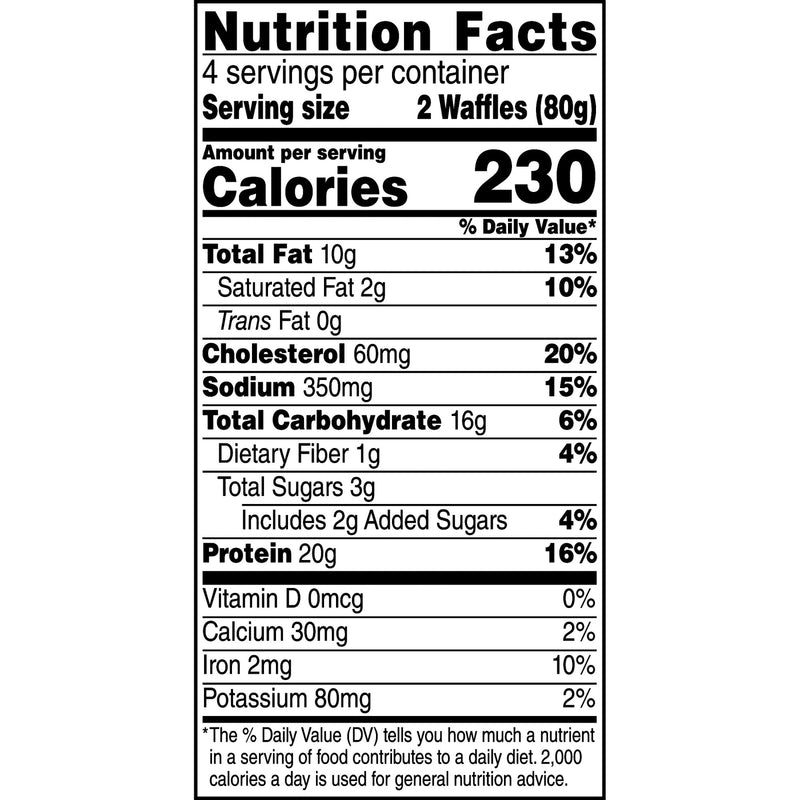 Jimmy Dean Frozen Protein Blueberry Waffles, 11.28 oz, 8 Count — photo 2