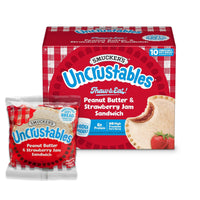 Smucker’s Uncrustables Peanut Butter & Strawberry Jam Sandwiches, 10 Count, 2 oz Each, Frozen — photo 2