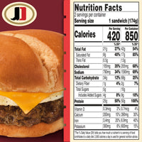 Jimmy Dean Frozen Protein Breakfast Sandwiches, Burger, Egg, Cheese Brioche, 12.3 oz, 2 Count — photo 2