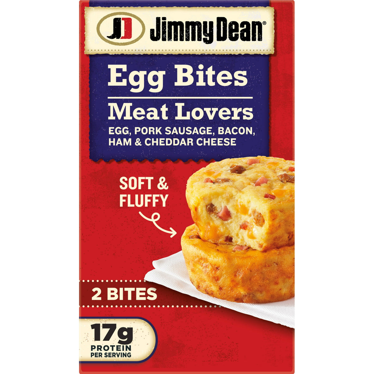 Jimmy Dean Frozen Egg Bites Meat Lovers, 4 oz, 2 ct