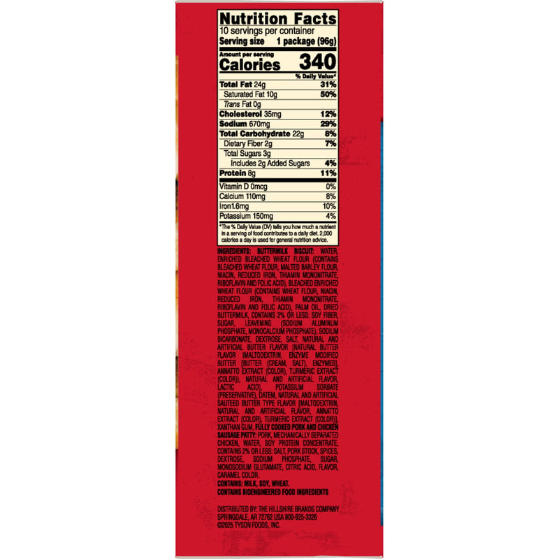 Jimmy Dean Frozen Breakfast Sandwiches, Snack Size Sausage Biscuit, 34 oz, 20 Count — photo 2