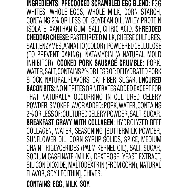 Jimmy Dean Frozen Protein Breakfast Bowl, Classic Sausage, Bacon, Cheese & Scrambled Egg, 7.25 oz — photo 4