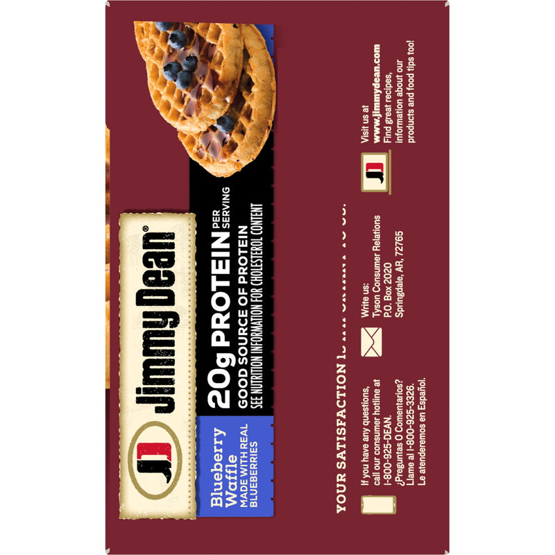 Jimmy Dean Frozen Protein Blueberry Waffles, 11.28 oz, 8 Count — photo 5