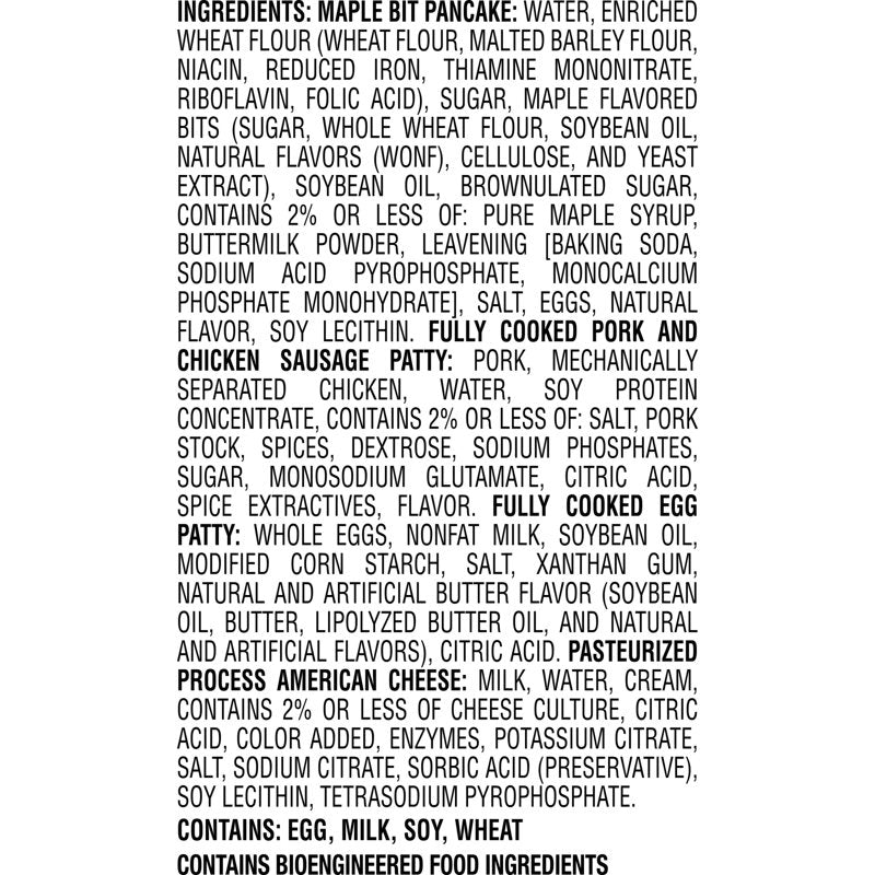 Jimmy Dean Frozen Breakfast Sandwiches, Egg and Cheese Maple Griddle Cake, 18.8 oz, 4 Count — photo 3