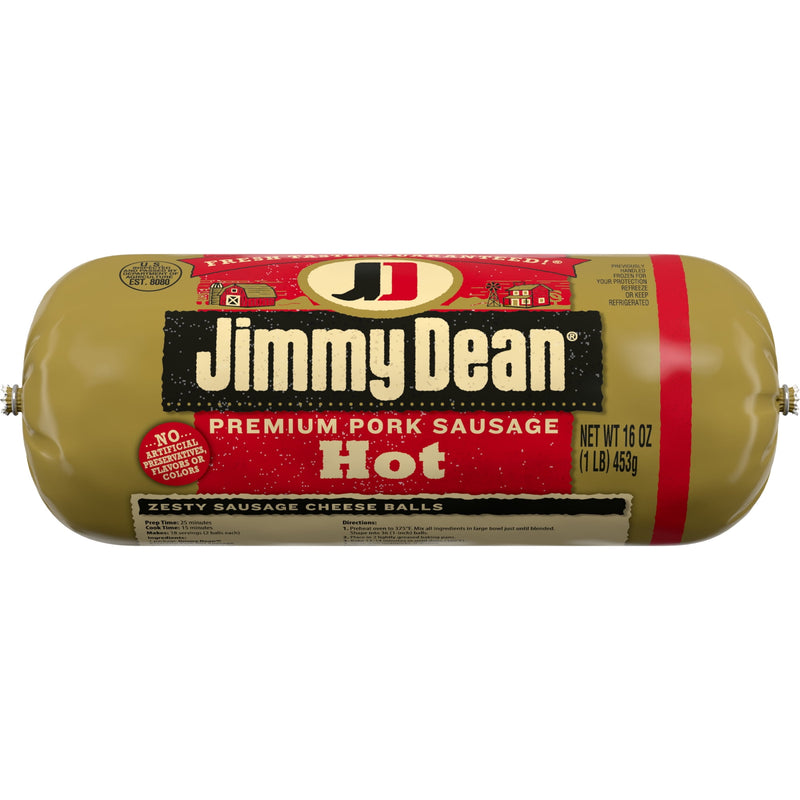 Jimmy Dean Premium Pork Hot Sausage Roll, 16 oz — photo 5