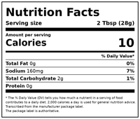 FRESH CRAVINGS Restaurant Style Hot Salsa, 16 oz — Nutrition Facts