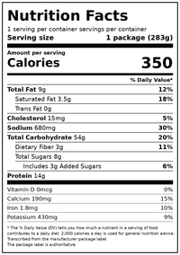 Lean Cuisine Five Cheese Rigatoni, Frozen Meal, 10 oz — Nutrition Facts