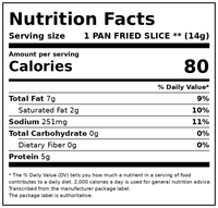 Wright Brand Applewood Real Wood Smoked Thick Cut Sliced Refrigerated Bacon, 24 oz — Nutrition Facts