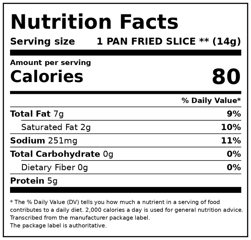 Wright Brand Applewood Real Wood Smoked Thick Cut Sliced Refrigerated Bacon, 24 oz — Nutrition Facts