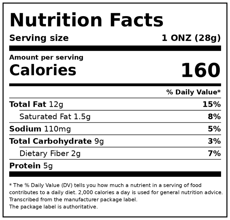 PLANTERS Honey Roasted Mixed Nuts, Party Snacks, Plant Based Protein, 10 oz Steel Can — Nutrition Facts