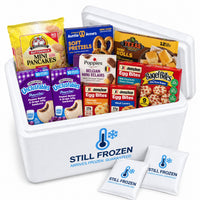 The After-School Snack Box · Cooler L in a Still Frozen foam cooler with gel packs