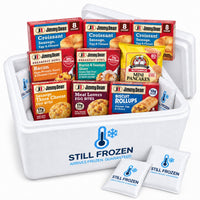 The Breakfast Box · Cooler L in a Still Frozen foam cooler with gel packs