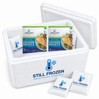 Crescent Foods Halal Boneless Skinless Breast, 5lb (Frozen) — Multipack of 2 in a Still Frozen cooler