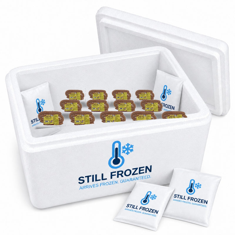 Conecuh Sausage Hickory Smoked Sausage, 16 oz — Multipack of 13 in a Still Frozen cooler